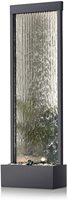 Mur d'eau en verre pour l'intérieur et l'extérieur Écran intérieur Cascades Fontaine éclairée Diviseurs de pièce Cascade en verre à led