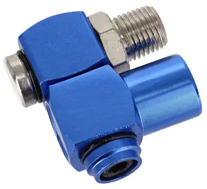 Precision CNC machining custom 1/4in NPT 360 Degree Swivel Connector For Any Air Tool