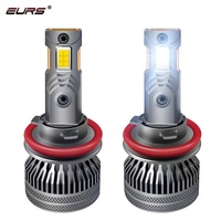 Nouveau phare LED automobile M7 haute puissance 140W, lumière blanche, double tube en cuivre, 12V, étanche IP68, 14000LM, ventilateur intégré, doré