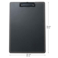 Easel-portafolio de cuero PU con portafolio de cuero para escritorio, funda dura para escritorio, portafolio