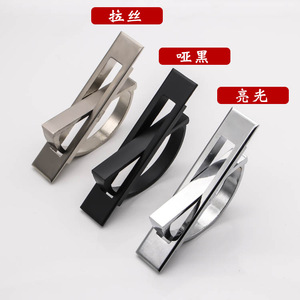 Winis Concealed Cabinet Handle Zinc Alloy Matte <b>Black</b> Embedded Bar Minimalist Design Durable Tatami Use - Product Image 2