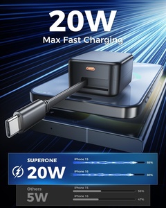 <span class=keywords><strong>Bloc</strong></span> <span class=keywords><strong>chargeur</strong></span> mural USB PD 20W avec câble USB C rétractable pour <span class=keywords><strong>iPhone</strong></span> 16/15/14/<span class=keywords><strong>13</strong></span>/12/11 iPad Huawei Samsung téléphone mobile Android - Product Image 5