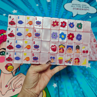 Stock en EE. UU., Mahjong de Lujo Acrílico, Juego de Mahjong Americano con 160 Fichas, Fichas de Mahjong Americanas Personalizadas de 4 Capas, Fichas de Mahjong OMM