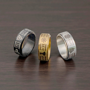 Anello Antistress Girevole in Acciaio Inossidabile Certificato CNAS, Gioiello da Mano alla Moda - Product Image 3
