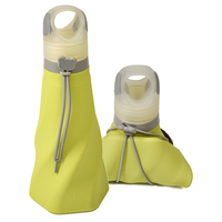 Bouteille d'eau de sport pliable en silicone, sans BPA, écologique, OEM ODM