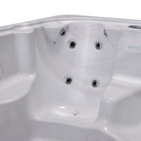 Bain à remous Jacuzzi Spa extérieur 4 personnes à vendre à prix réduit, gazebo de jardin, baignoire de massage à jets en acrylique de luxe avec débordement