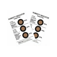 Carte indicatrice d'humidité pour puces semi-conductrices, sans cobalt, marron à bleu, 3 points (20, 40, 60%), solution de surveillance de l'humidité
