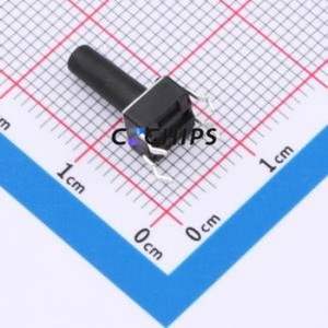 TS013-CBW1FH13.0 Tactile Switch Through hole-4P,6x6mm Switch Single Pole Single Throw Round Button 2.5N Through Hole - Product Image 2