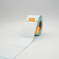Papier autocollant imperméable personnalisable de haute qualité 50x80mm Étiquettes d'emballage de supermarché Impression par imprimante thermique
