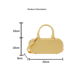 New Arrival Ladies Light Luxury <b>Handbag</b> Candy Color <b>Small</b> Square Box Bag Single Shoulder Crossbody Bag for Women - Product Image 5
