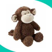Mono de Peluche Personalizado al por Mayor, Mono de Peluche Suave y Abrazable con Corazón