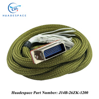 Connecteur électrique d'aviation série J14B-26ZK J14B-26TK J14B-26ZJ, assemblage de câbles personnalisé Huadespace