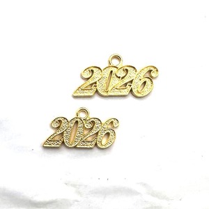 AA022086 2026 colgante de Año Nuevo graduación borla encanto venta al por mayor año encantos para la fabricación de joyas Diy - Product Image 2