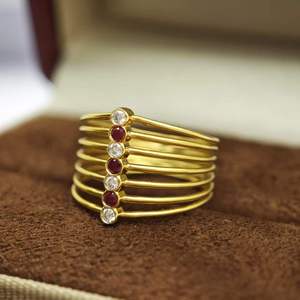 แหวนเพชรทับทิม 18k จาก UM jewelry สำหรับทุกเพศ เหมาะสำหรับใส่ทุกวัน ของขวัญวันครบรอบแต่งงาน - Product Image 6