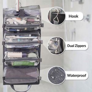 4-in-1 Hanging <b>Toiletry</b> <b>Bag</b> Travel <b>Toiletries</b> <b>Bag</b> mini make up <b>bag</b> travel <b>for</b> Women & <b>Men</b> - Roll Up Compact Cosmetic Kit - Product Image 4