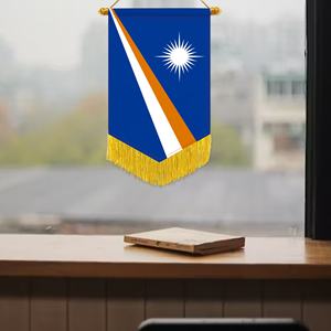 Bandera <span class=keywords><strong>DE</strong></span> LAS Islas Marshall con borlas 20x30cm Exhibición en la biblioteca para un ambiente sereno - Product Image 3