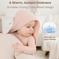 Custom Cotton Hooded Towel Organic Breathable Bath Essentials Soft Absorbent Towel for Toddler OEM ODM