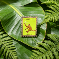 Épinglette en métal émaillé souple de haute qualité, broche décorative singe animal sauvage, badge de revers souvenir personnalisé Xcaret Park