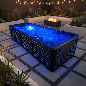 Spa extérieur pour 6 personnes avec haut-parleur, stérilisation à l'ozone, baignoire autoportante en acrylique - Product Image 2