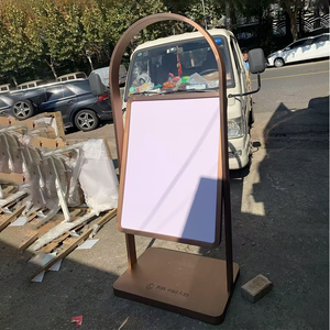 <span class=keywords><strong>Promotion</strong></span> Kt Board Display Rack Schmiedeeisen Beschilderung Poster Frame Boden stehendes Einkaufs zentrum Werbung Display Stand - Product Image 5