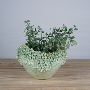 <span class=keywords><strong>Vaso</strong></span> da Tavolo in Ceramica Ecologica Fatto a Mano Lianda, Design Contemporaneo per Fiori e <span class=keywords><strong>Piante</strong></span> Succulente, San Valentino, Chaozhou - Product Image 4