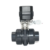 Petite Mini vanne électrique UPVC CR202 110V 220V 230V N/O Normalement OUVERT 2 voies Gaz Air Motorisé Vanne à ouverture rapide de deux secondes