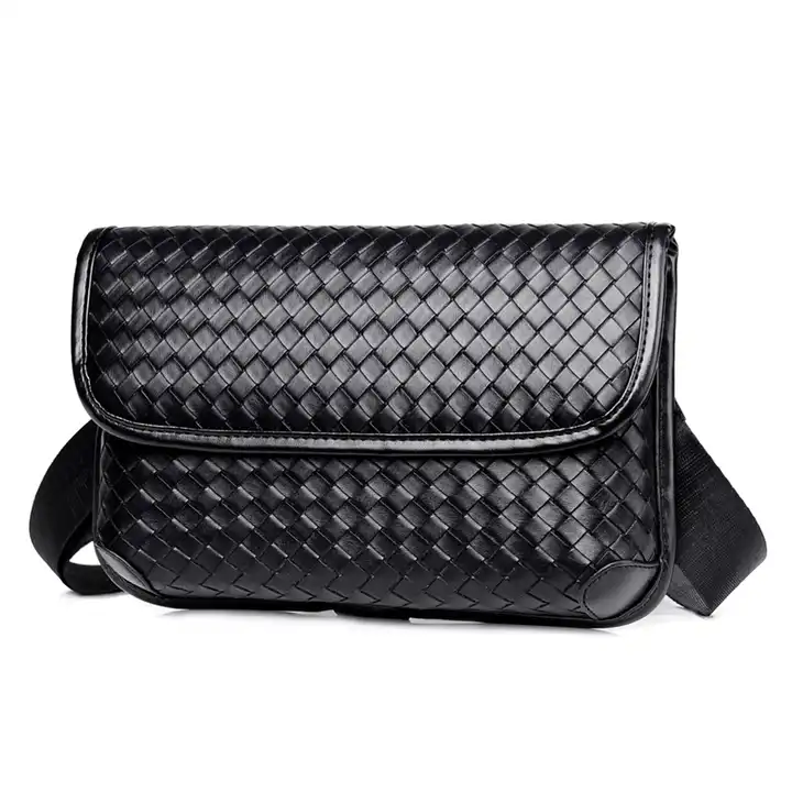 PU Leather Bag Classic Black Large Capacity Envelope Bag Fashion Men Clutch  Bag
