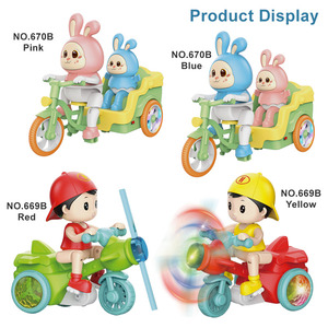 Voiture de jouet électrique à trois roues personnalisée et élégante pour enfants, en plastique, avec effets lumineux et musicaux - Product Image 6