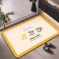 Tapis de bain HM Wholesale à séchage rapide en boue de diatomée 2,5 mm, super absorbant, antidérapant, facile à nettoyer, pour salle de bain