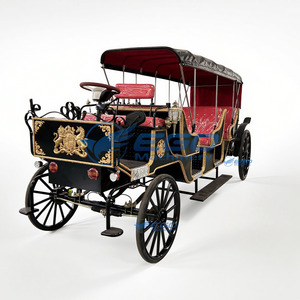 Three <b>Rows</b> of Sightseeing Carriages, Black Electric Carriages and Luxurious Sightseeing Bus Wedding Carriages Sell Well - Product Image 1