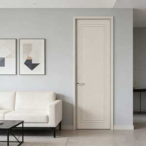 Porta da Bagno di Lusso in Legno di Betulla, <span class=keywords><strong>Porte</strong></span> Interne Ignifughe Premium in Legno, Stile Camera, <span class=keywords><strong>Porte</strong></span> in Legno <span class=keywords><strong>Grigio</strong></span> - Product Image 1
