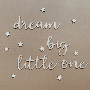 Decoración de pared de habitación para niños, palabras de madera cortadas con láser para colgar en la pared de guardería para guardería infantil - Product Image 2
