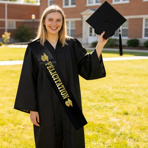 สายสะพายผ้าซาตินพร้อมตัวอักษรฟอยล์สีทองสำหรับแสดงความยินดีกับบัณฑิตชั้นปี 2026 เหมาะสำหรับบัณฑิตปริญญาตรีและปริญญาโท - Product Image 6