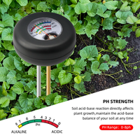 Nouveau sol PH-mètre métal double sonde Mode capteur d'humidité détecteur jardin plante fleur légumes sol fertilité analyseur