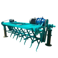 Machine de retournement de lit de fermentation LIANHENONGMU Modèle 100515 pour compost d'engrais organique et petits déjections de volailles/vaches/porcs