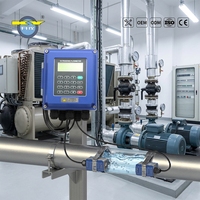 Intelligente ultrasone flowmeter met gegevenslogger en geheugenfunctie voor industriële monitoring