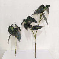 Plantes de fougère artificielles réalistes, fabriquées à la main; buisson de verdure synthétique en plastique pour