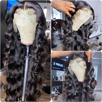 100% cheveux indiens bruts pré-plumés vendeurs de perruques en dentelle frontale complète 30 pouces HD Body wave 13x4 Lace Front vendeurs de perruques en cheveux humains