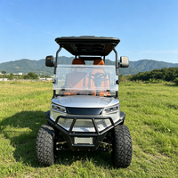 Lüks Elektrikli Golf Arabası LS2044A 4 Kişilik Lityum Bataryalı Golf Arabası Ayarlanabilir Direksiyon Mili Alüminyum Şasi