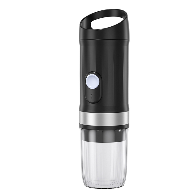 Portable Battery USB Manual French Espresso Machine Coffee Maker 20Bar Pressure Stainless Steel Cappuccino Hot/Cold Brew Compact