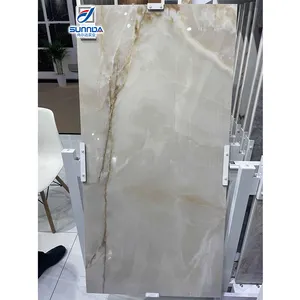 60x120 Luxury High Glossy Porcelain Polished Marble Floor Tiles Golden Glazed Living room Wall Tile