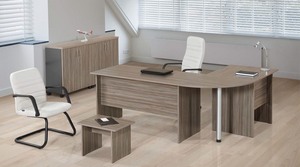 Hot Sale Sembol Eko L Shape Melamine Wood Modern Office <b>Desk</b> Set for Wholesale Export Office Commercial Use 120 cm - Product Image 4