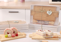 Planches à charcuterie en bambou de petite taille les plus vendues, mini-planches à fromage avec couteaux et fourchettes pour les fêtes à domicile