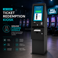 Borne de jeu de compétences Noble777 Fire Link Evolink avec terminal de paiement et kiosque de rachat de tickets par code QR, dotée de 2 à 6 cassettes pour jeux Banilla