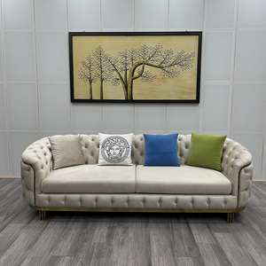 Trang chủ phòng đồ nội thất sofa nhỏ đặt sang trọng hiện đại vải nhung cắt 1 2 3 chỗ ngồi ghế sofa phòng khách Ghế sofa cho không gian nhỏ - Product Image 4