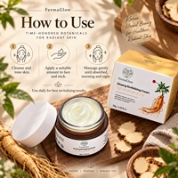 Crème Visage au Collagène et Ginseng Coréen Fermenté Anti-Âge, Raffermissante, Améliorant l'Élasticité, Lissante Anti-Rides, Hydratante