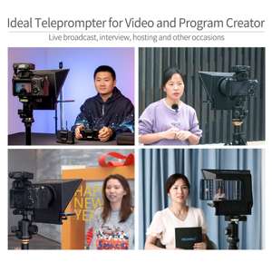 FEELWORLD TP2 portatile 8 pollici professionale Teleprompter con telecomando per fotocamera DSLR, OEM fabbrica Direct - Product Image 5