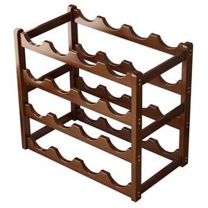 Estante sencillo para vinos, mueble para vinos para el hogar, estante de almacenamiento, bambú, estante de exhibición de vinos para sala de estar, estante para vinos de bar - Product Image 5