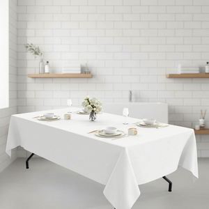 Waterproof Rectangle Tablecloth 60x102 Inch Stain Resistant Wrinkle-Free Polyester Fabric <b>Table</b> Cover for - Product Image 5