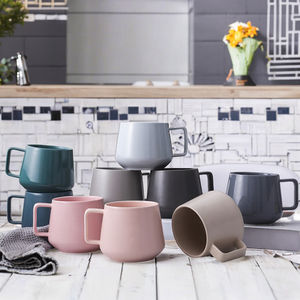 แก้วกาแฟพอร์ซเลนคุณภาพสูง เคลือบด้าน/เงา หลายสี ดีไซน์ทันสมัย แก้วน้ำชาแบบกำหนดเองได้ ของขวัญสุดเก๋ สำหรับโปรโมชั่น - Product Image 3